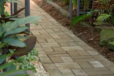 How to make a cheap garden path using items you already have at home