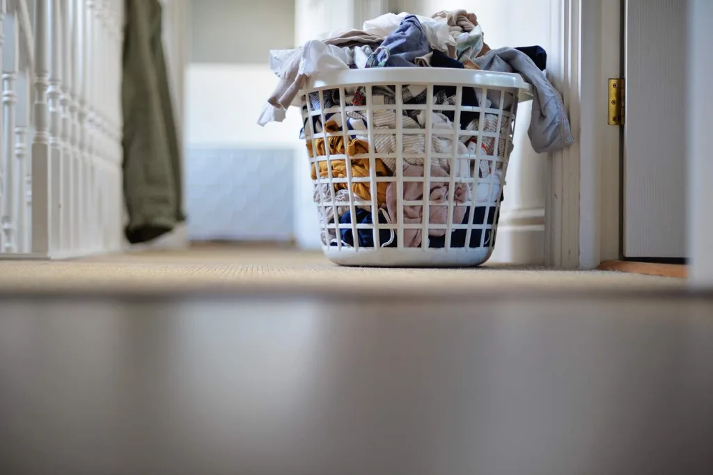washing left in a washing basket too long