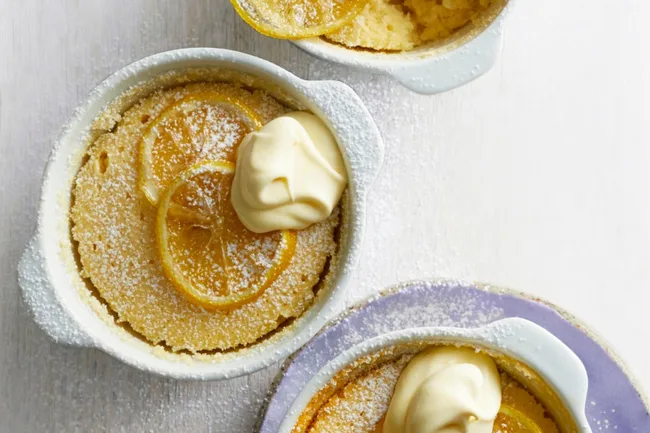 slow cooker lemon delicious pudding