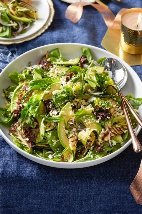 green salad with avocado spring recipe