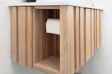 How to build a floating bathroom vanity