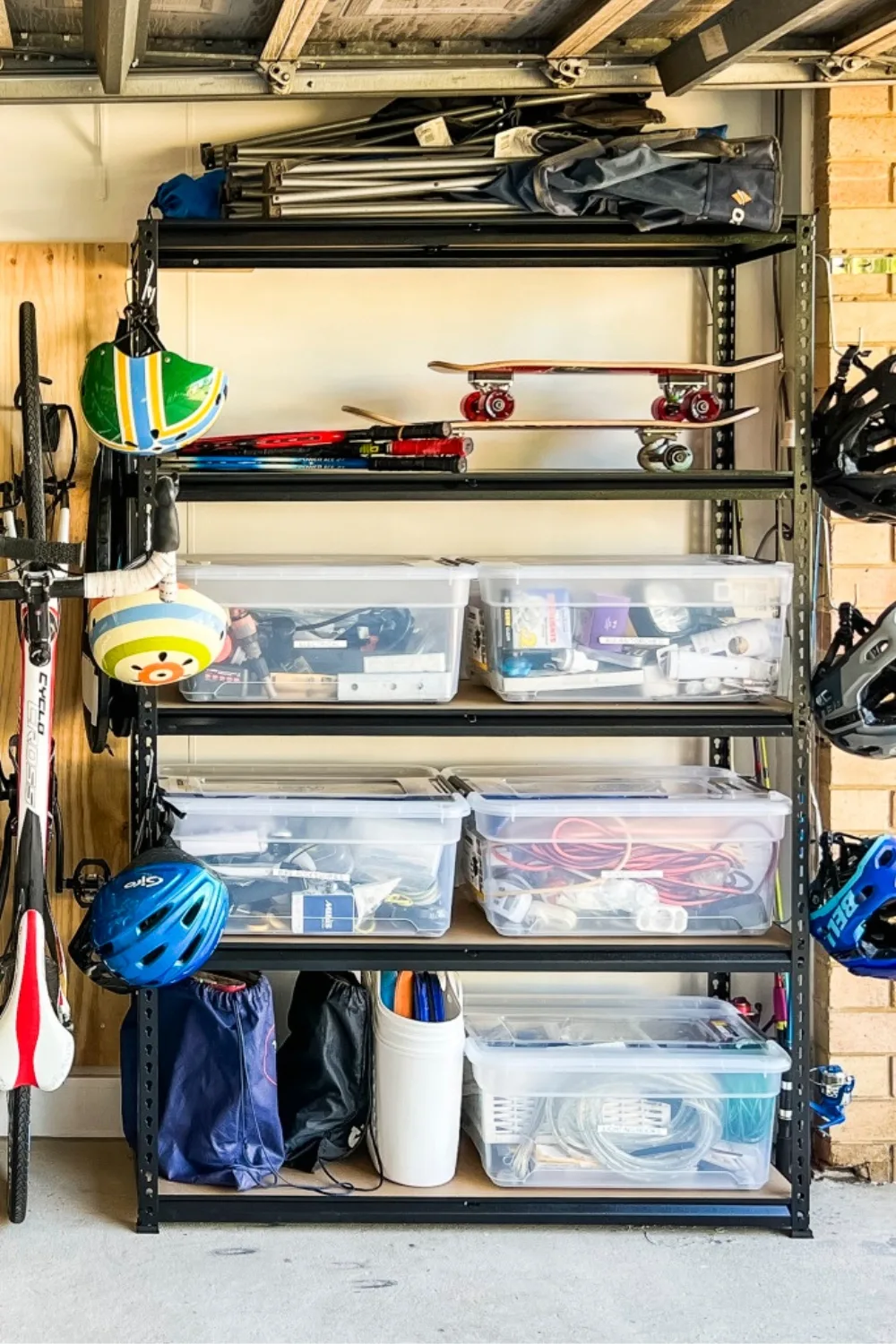 Garage storage shelves