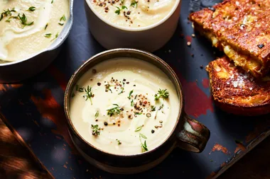 Maple and miso celeriac soup