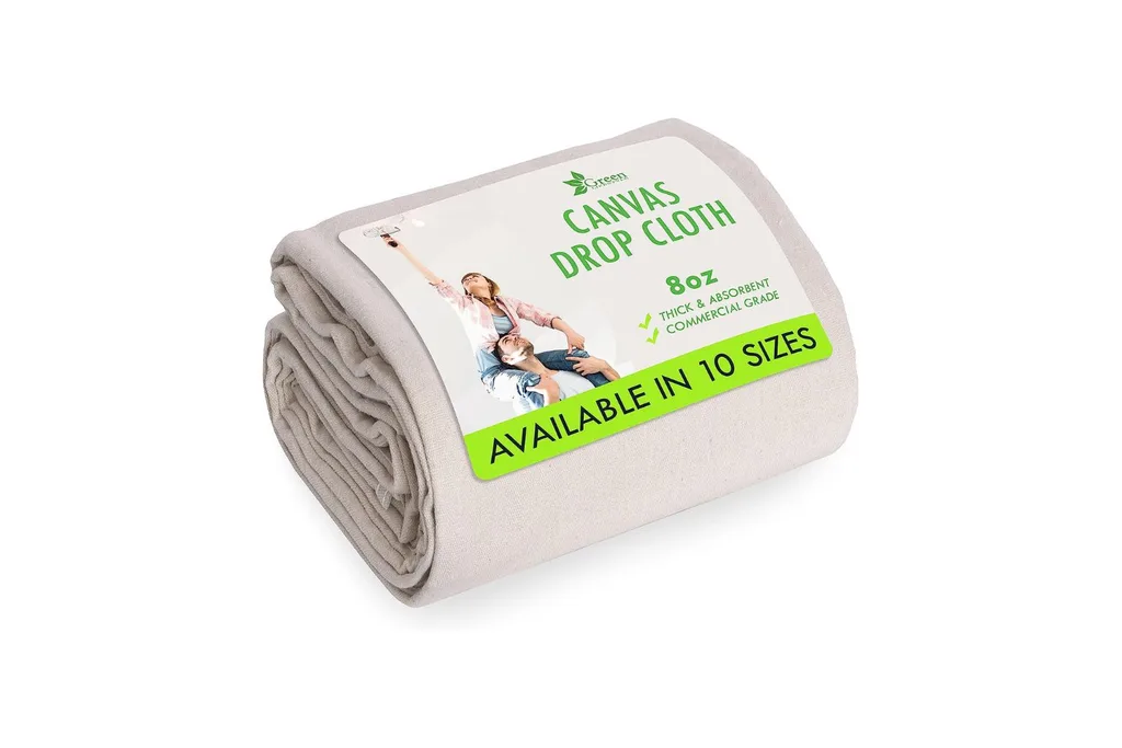 drop cloth for painting a fence
