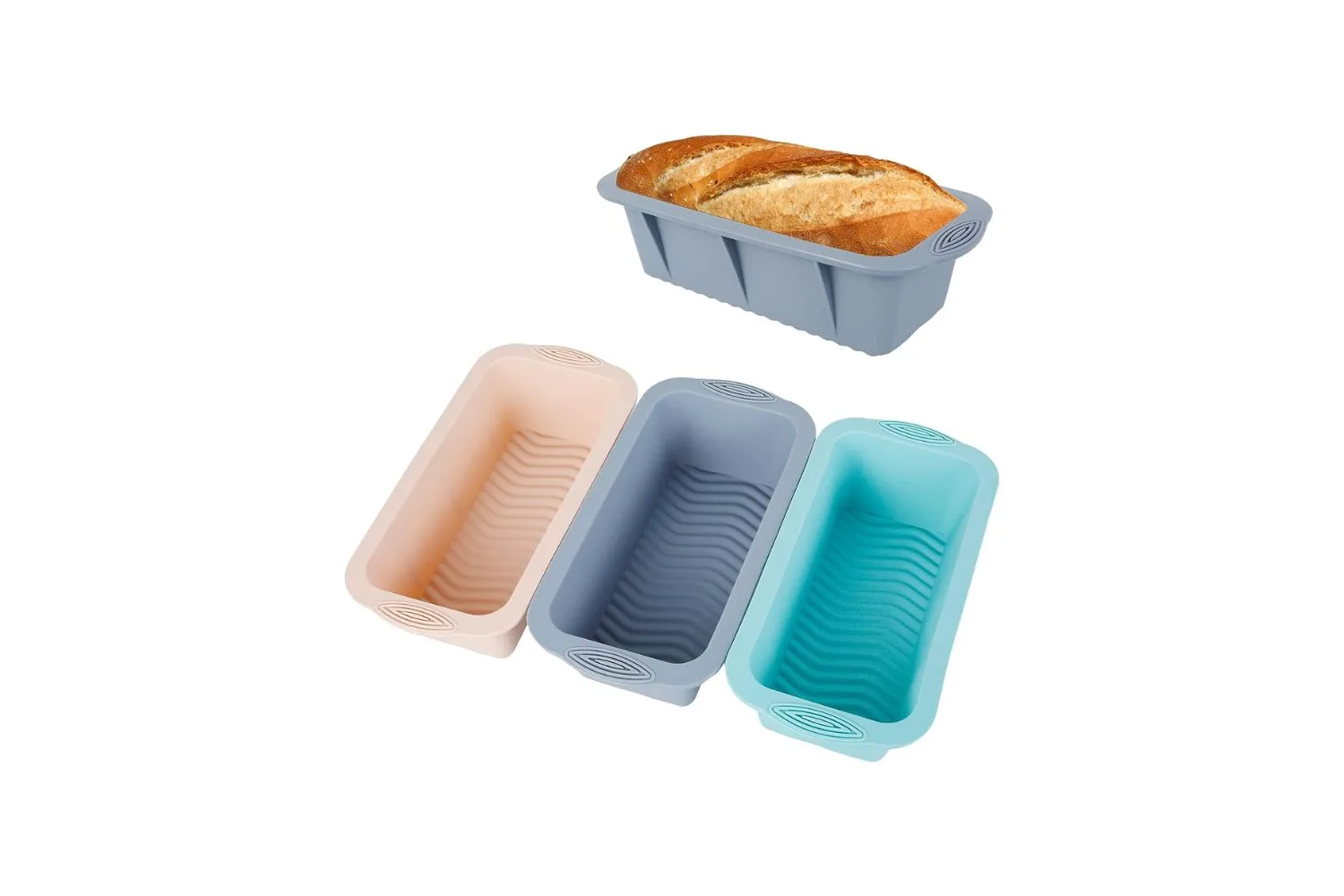 silicone banana bread loaf trays