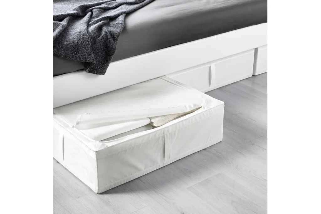 Storage case, white, 69x55x19 cm, $17
