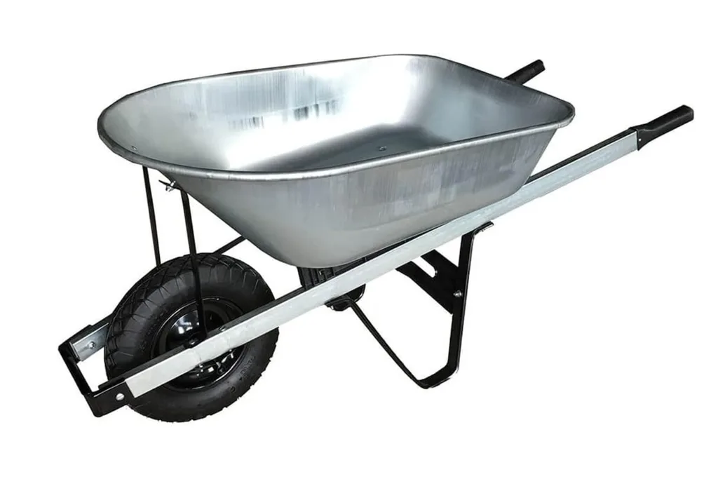 wheelbarrow for no dig gardening