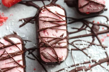 Dark chocolate and strawberry bountry bars