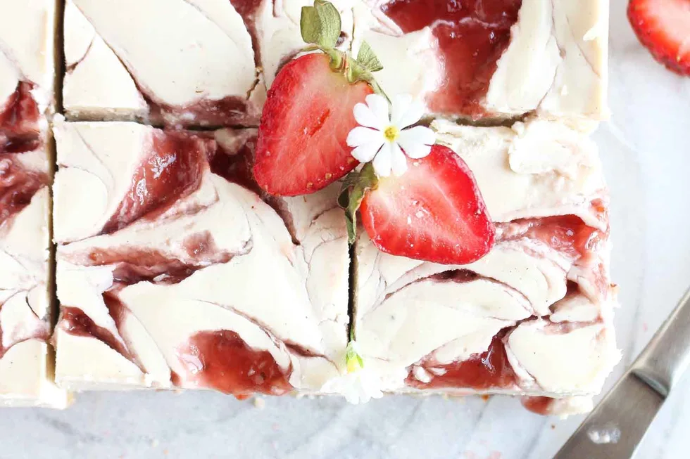 no bake strawberry cheesecake