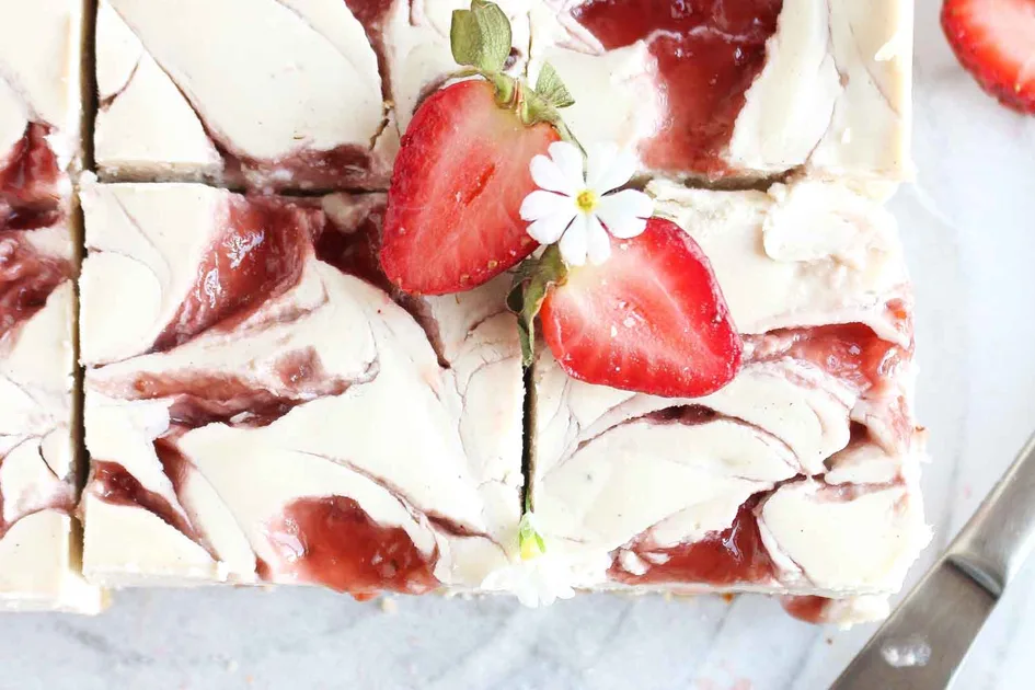 Dairy Free No Bake Strawberry Cheesecake Recipe - Better Homes &amp; Gardens Australia