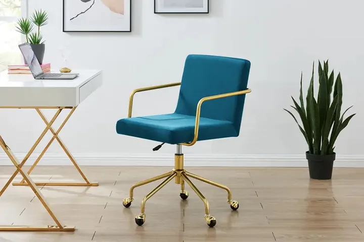 Shangri-La Velvet Office Chair