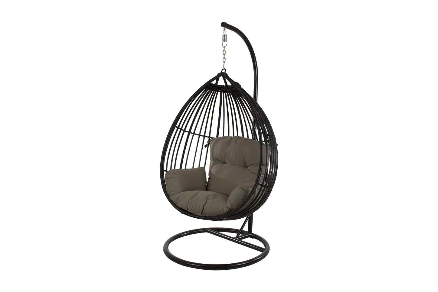 koko wicker egg hanging chair