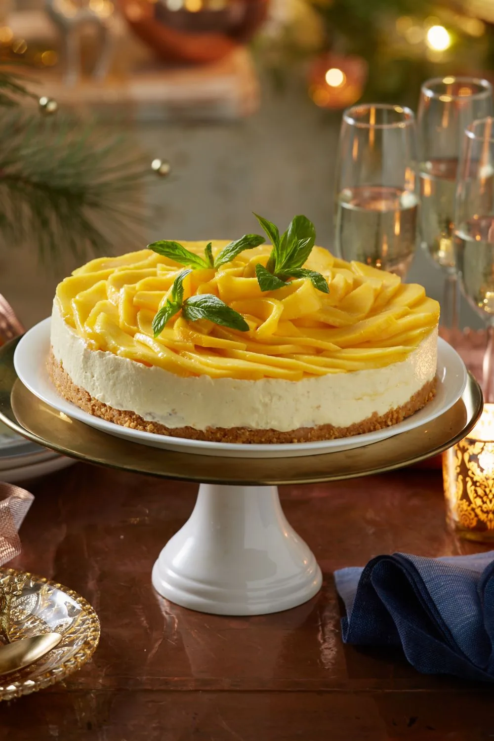 mango cheesecake no baker