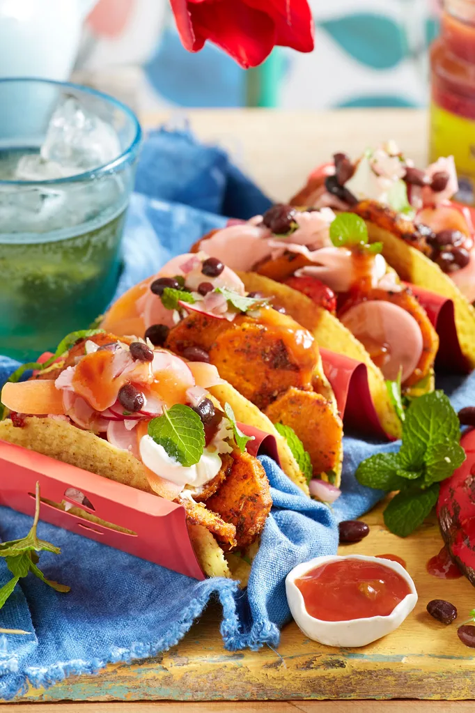sweet potato and black bean tacos