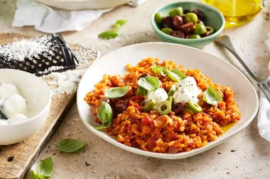 Mediterranean tomato risotto