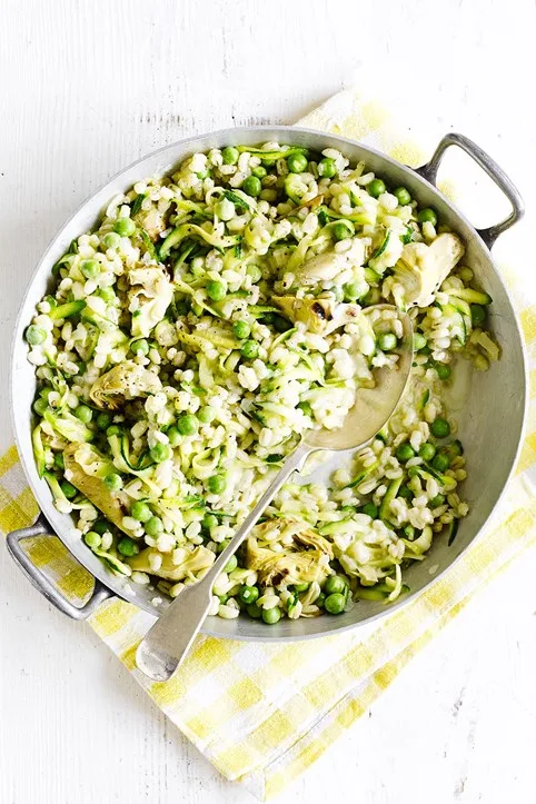 pea and zucchini risotto recipe