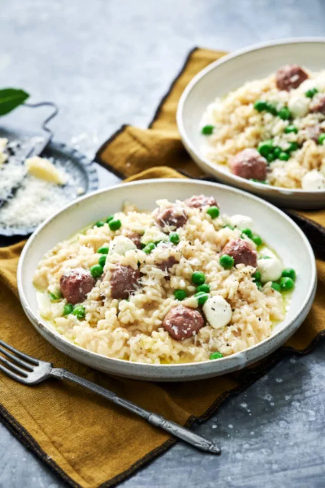 risotto with meatballs recipe