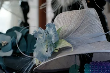 Juliet visits renowned milliner, Catherine Kelly