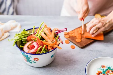 leftover veggie scraps