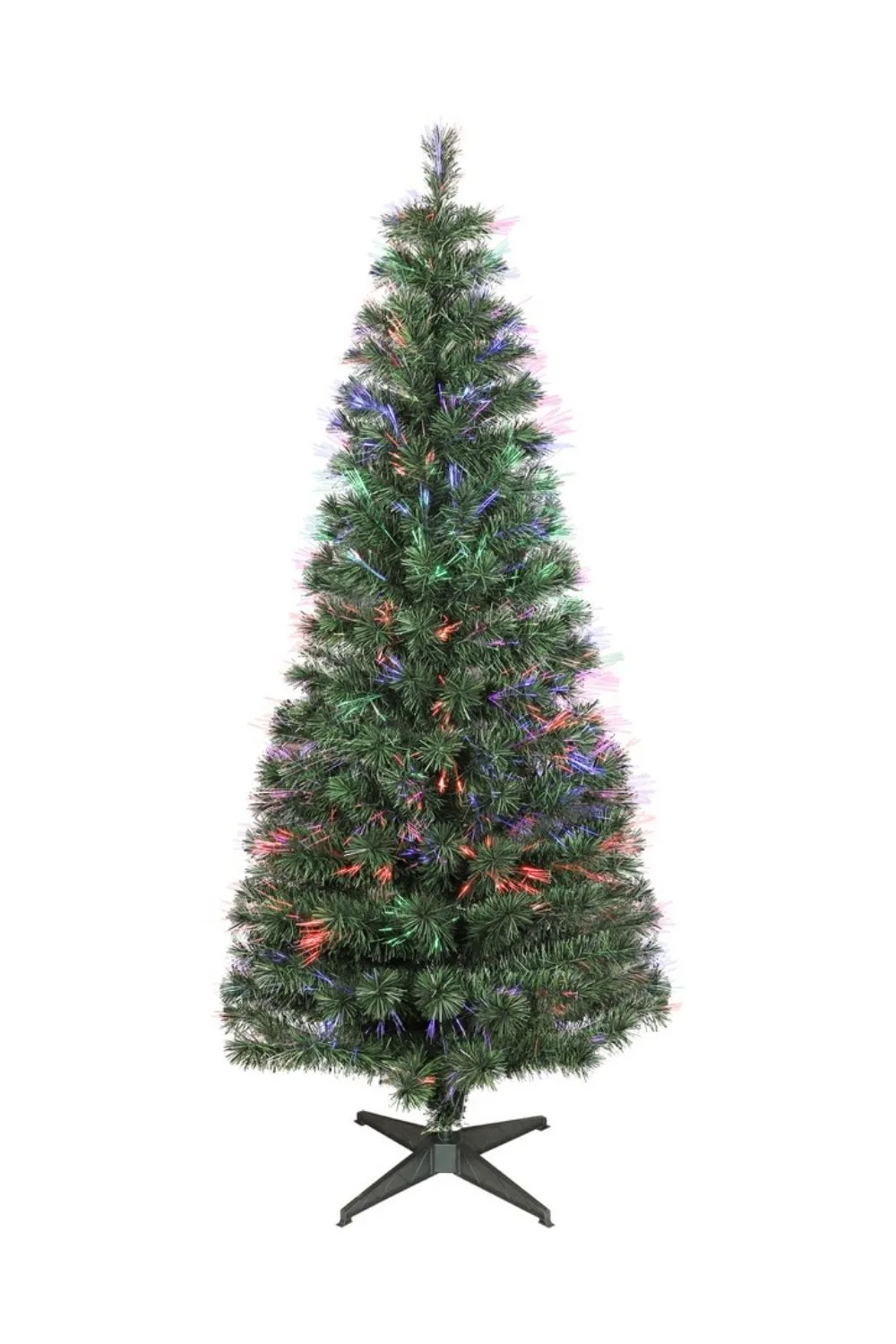Green fibre optic Christmas tree