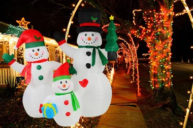 Pump up the festive cheer with these inflatable Christmas decorations
