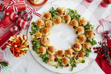 Cob dip wreath.