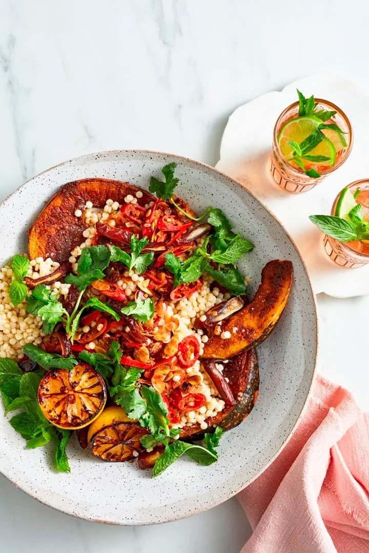 spiced pumpkin christmas salad