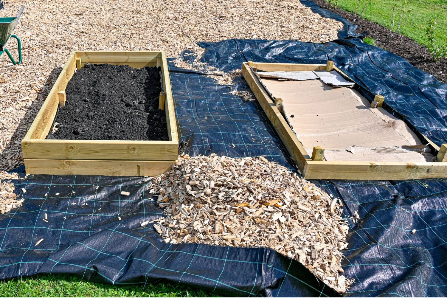 Cardboard weed barriers can be used in raised garden beds or other areas of your yard to control weed growth.