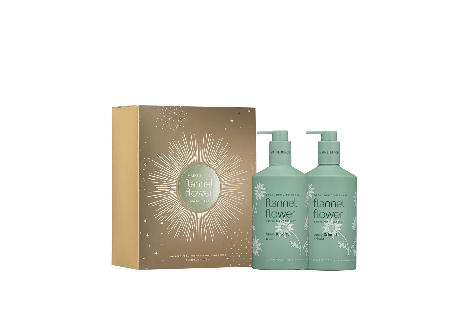 Maine beach body care duo