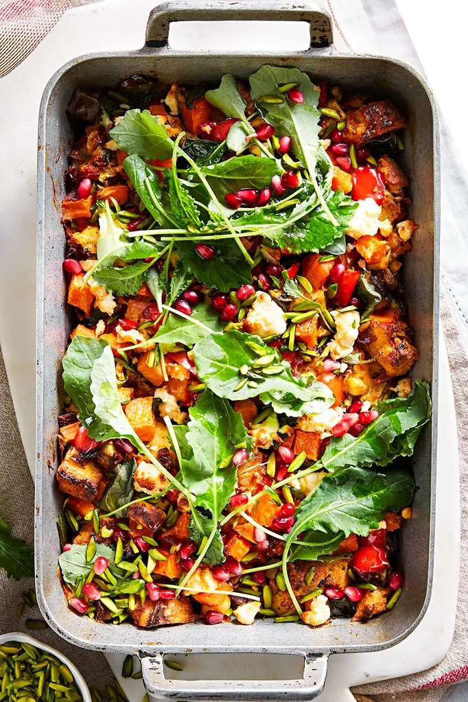 Roast vegetable tray bake