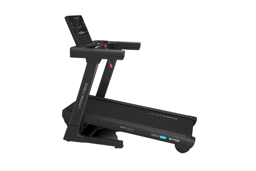 Product photo of the lifespan fitness pursuit max treadmill, ranked our best value treadmill, against a white background