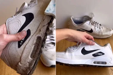Before and after: Bunnings reveals the $6.99 white shoe cleaner ‘of our dreams’