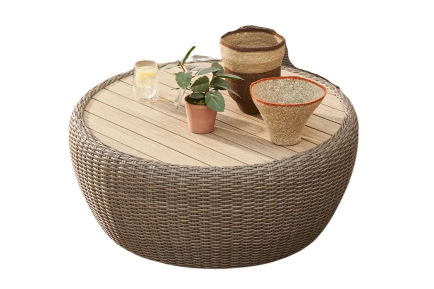 malta rattan outdoor coffee table