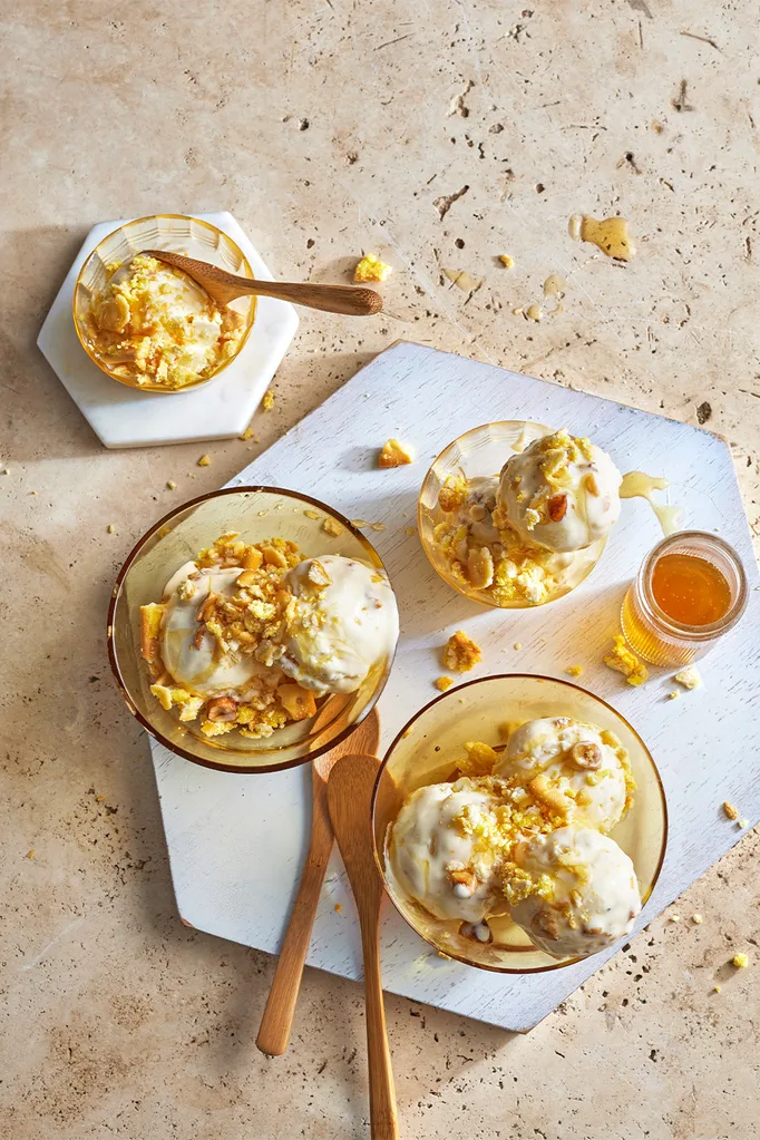 Honey semifreddo