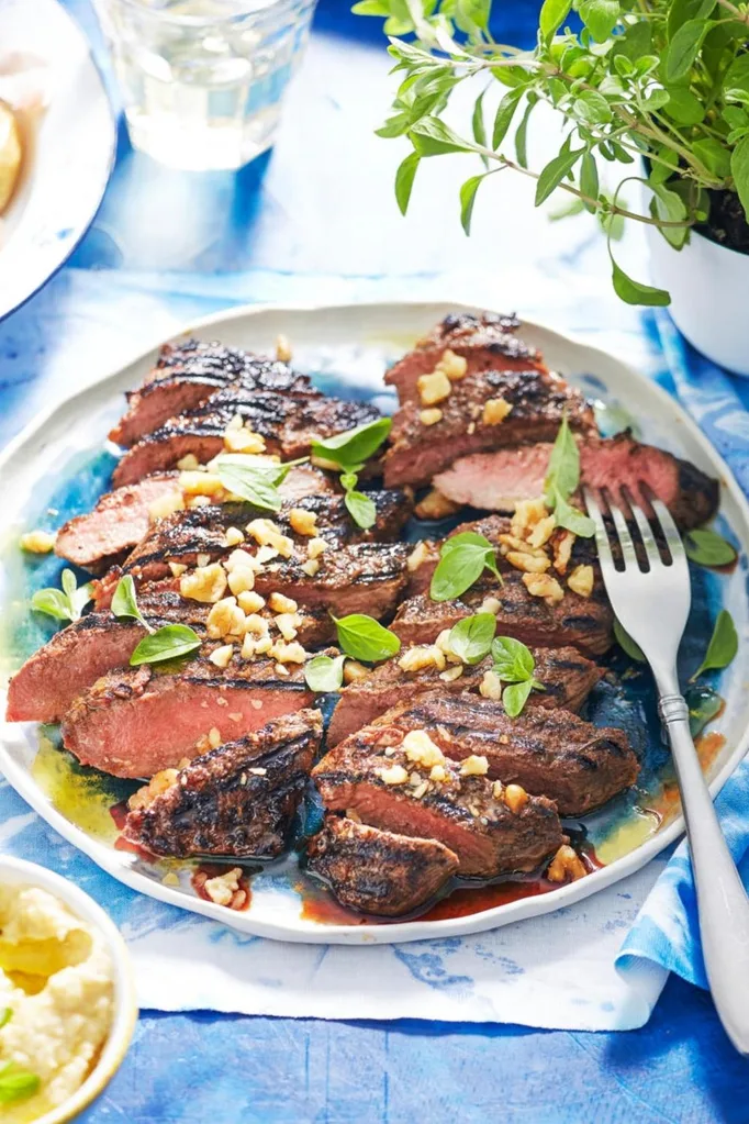 Lamb fillets with honey