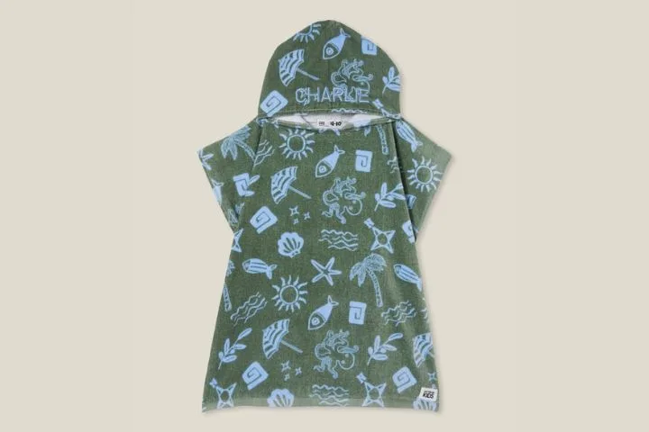 Personalised kids beach towel