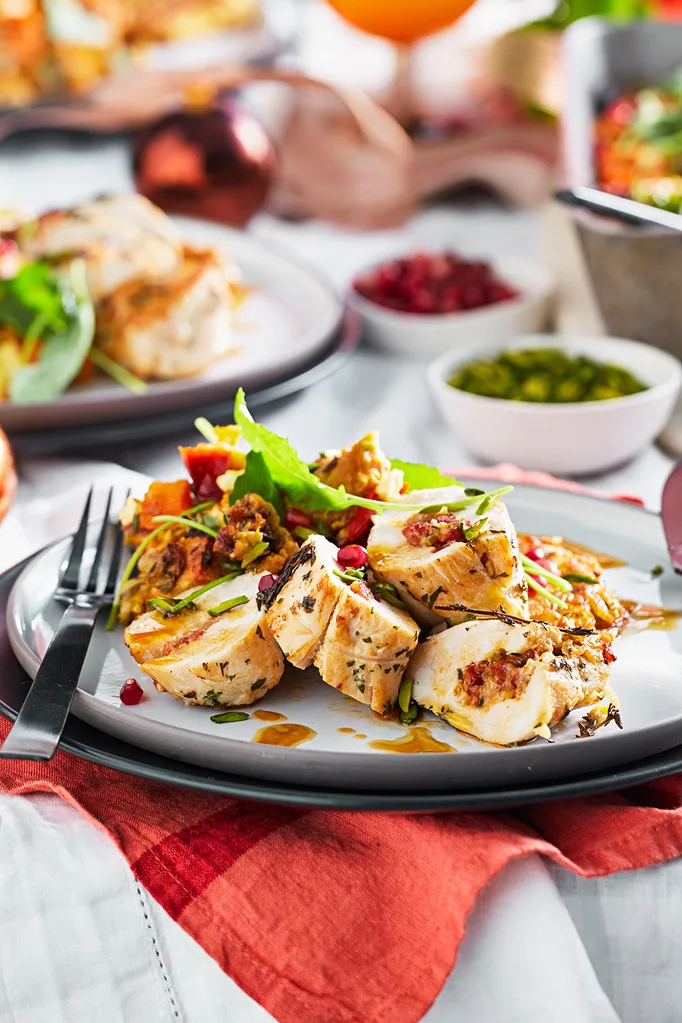 Chorizo and onion-stuffed chicken breasts