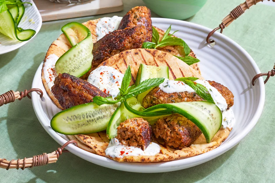 Lamb Kofta Recipe And Pita Bread Recipe | Better Homes & Gardens Australia
