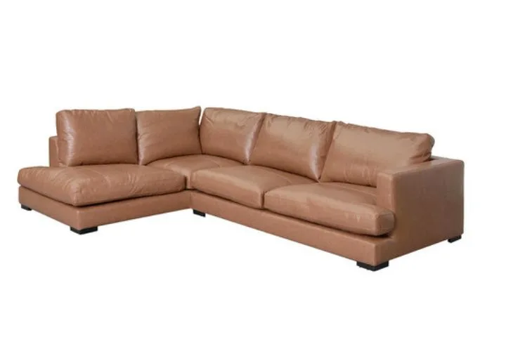 Alaine 4 Seater Leather Sofa With Chaise