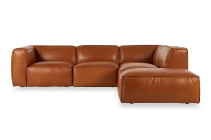Linden Leather Right Corner Sofa