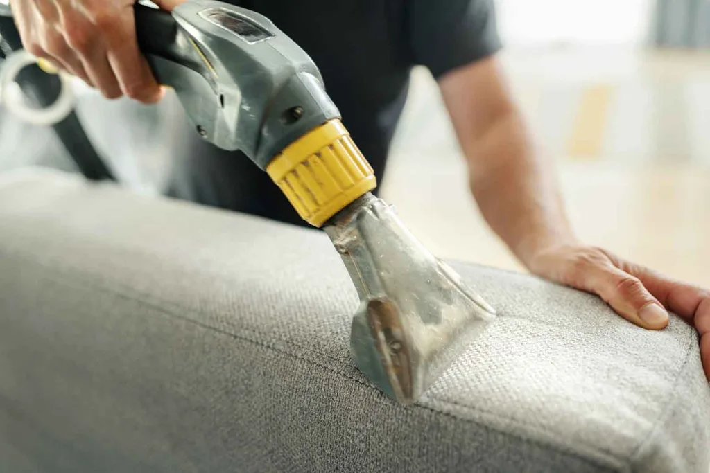 cleaning the couch