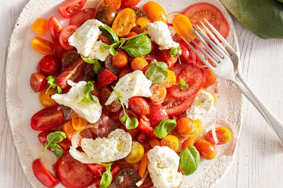 Classic Caprese Salad with Basil Pesto Dressing - Better Homes & Gardens Australia
