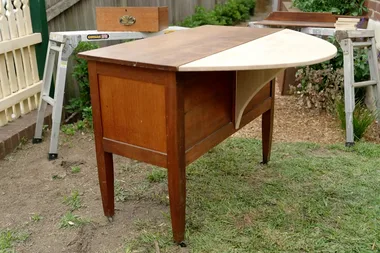 A gorgeous upcycled DIY kitchen island