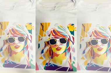 We show you how easy it is to make your own Taylor Swift inspired t-shirt in 60 mins