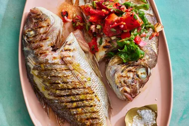 Colin’s whole roasted snapper with roast tomato dressing is easier than it looks