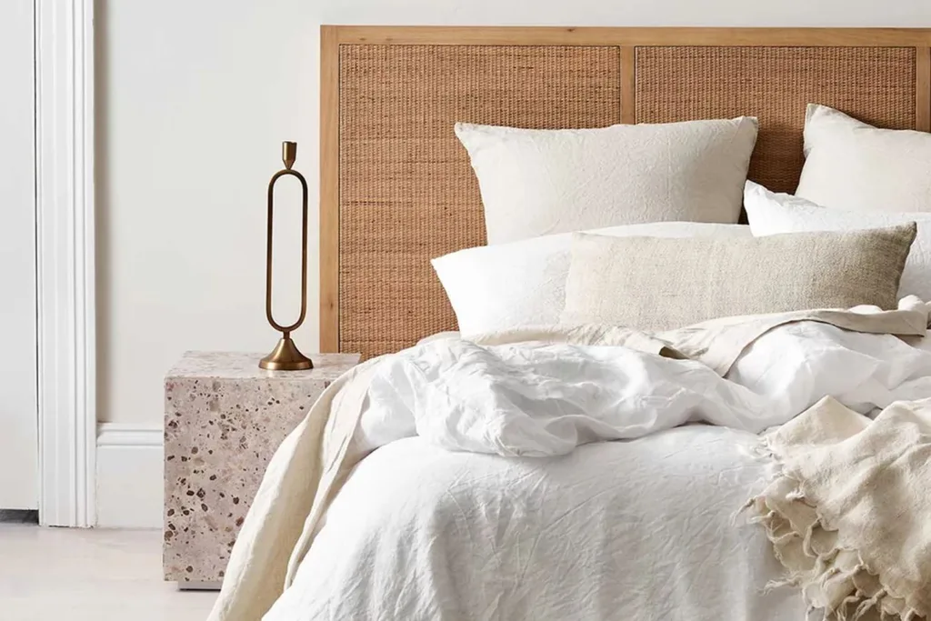 aura home emile linen quilt cover