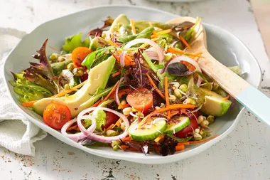 Rainbow garden salad