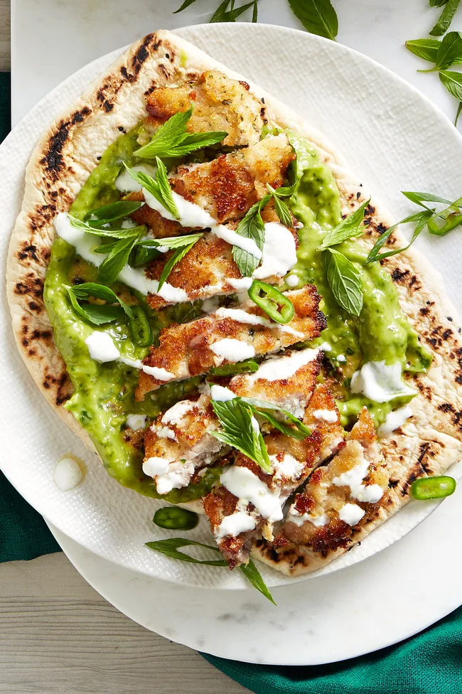 chicken schnitzel wrap