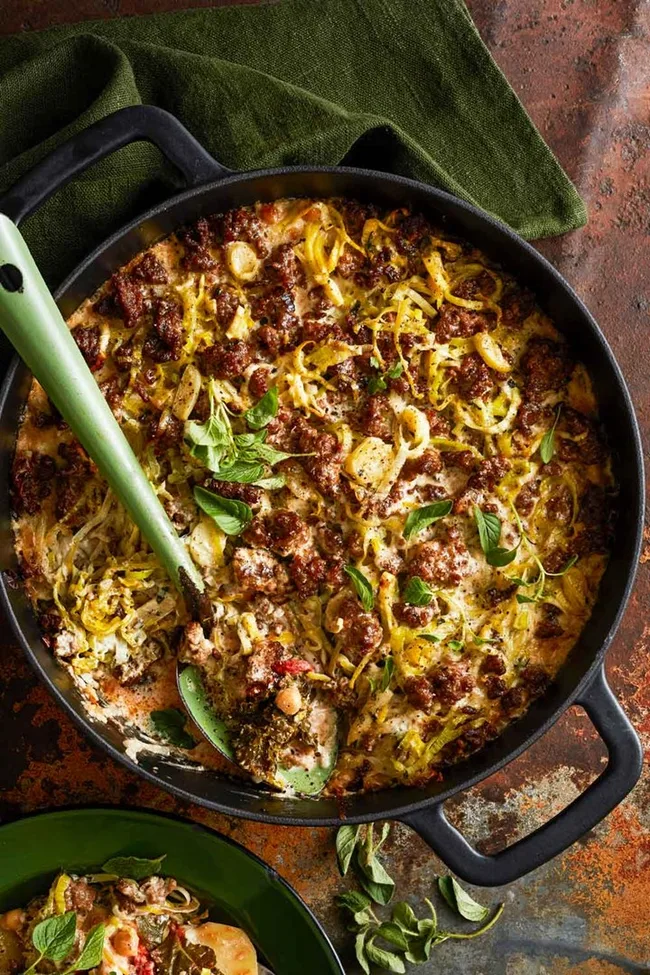 beef and vegetable bake