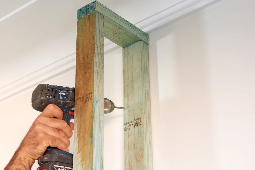 diy fireplace wall step 5